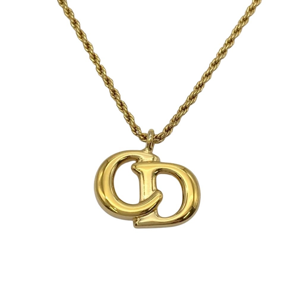 クリスチャンディオール Christian Dior CDロゴ ネックレス GP