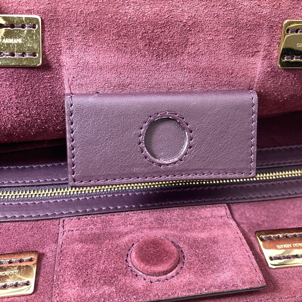 ジョルジオアルマーニ GIORGIO ARMANI トートバッグ カーフ スエード