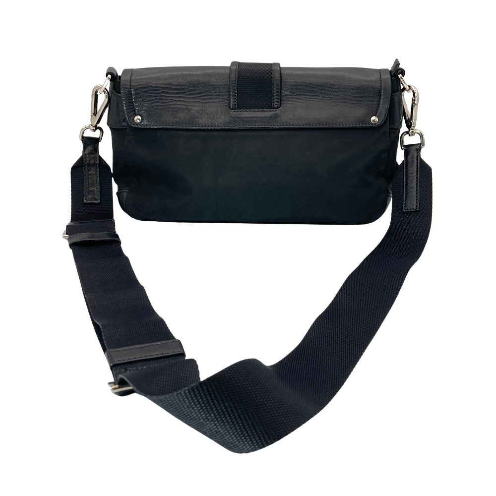 PRADA ナイロン 2WAY ショルダーバッグ ブラック プラダ PRADA ショルダーバッグ 2WAY BR2417 ブラック レザー ナイロン