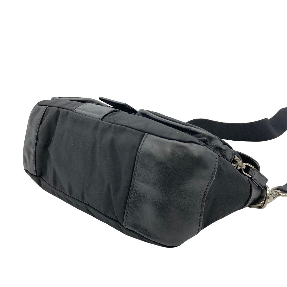 プラダ PRADA ショルダーバッグ 2WAY BR2417 ブラック レザー ナイロン