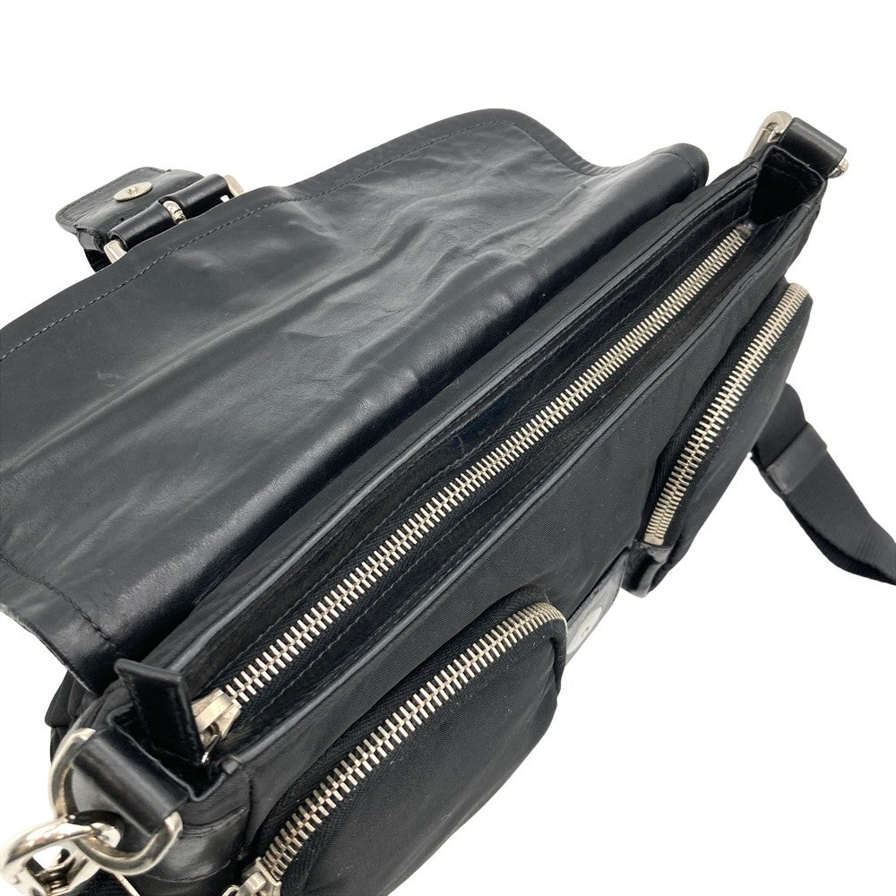 プラダ PRADA ショルダーバッグ 2WAY BR2417 ブラック レザー ナイロン
