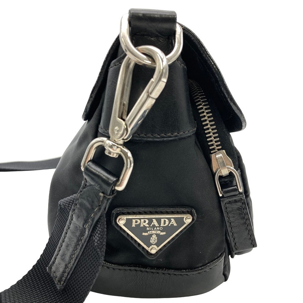 プラダ PRADA ショルダーバッグ 2WAY BR2417 ブラック レザー ナイロン