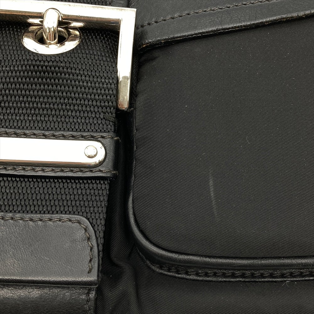 プラダ PRADA ショルダーバッグ 2WAY BR2417 ブラック レザー ナイロン