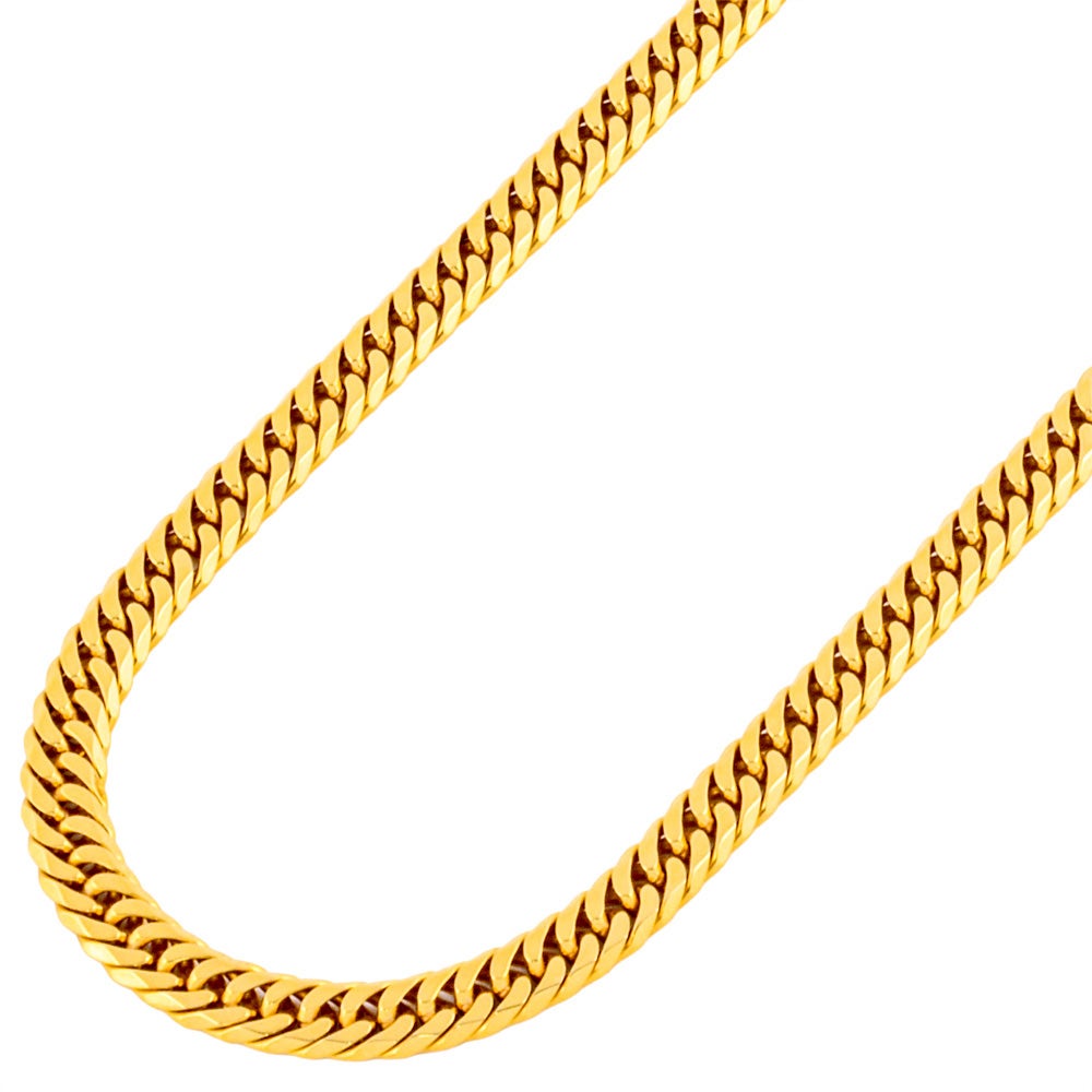 喜平 キヘイ 6面 ダブル ネックレス K18YG 49.8g 60cm【中古