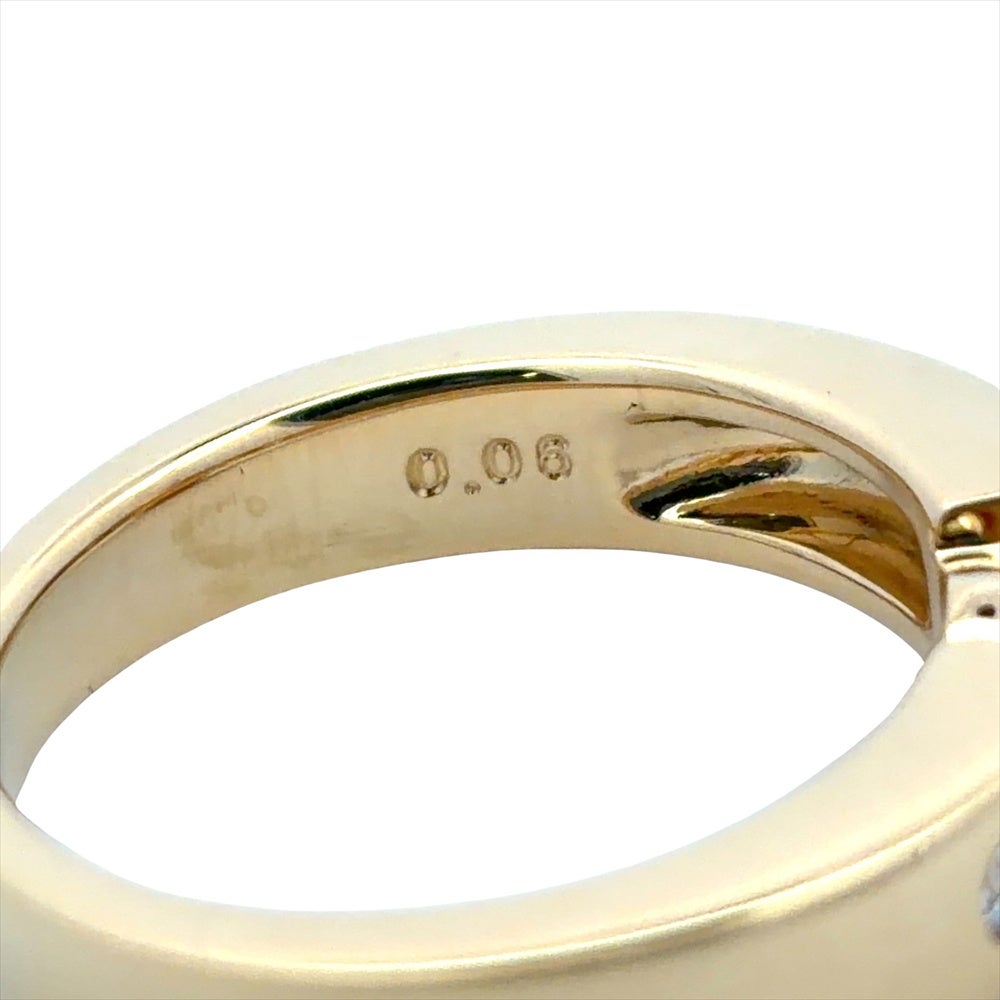 タサキ TASAKI ゴールデンパール 10mm リング 指輪 ダイヤモンド 0.06