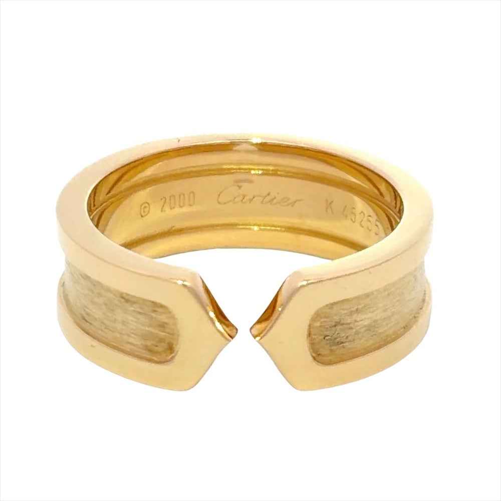 カルティエ Cartier C2 リング 指輪 #50 K18YG 7.4g イエローゴールド