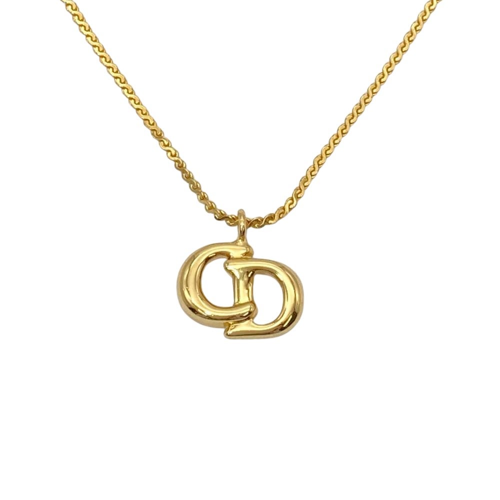クリスチャンディオール Christian Dior CDロゴ ネックレス GP