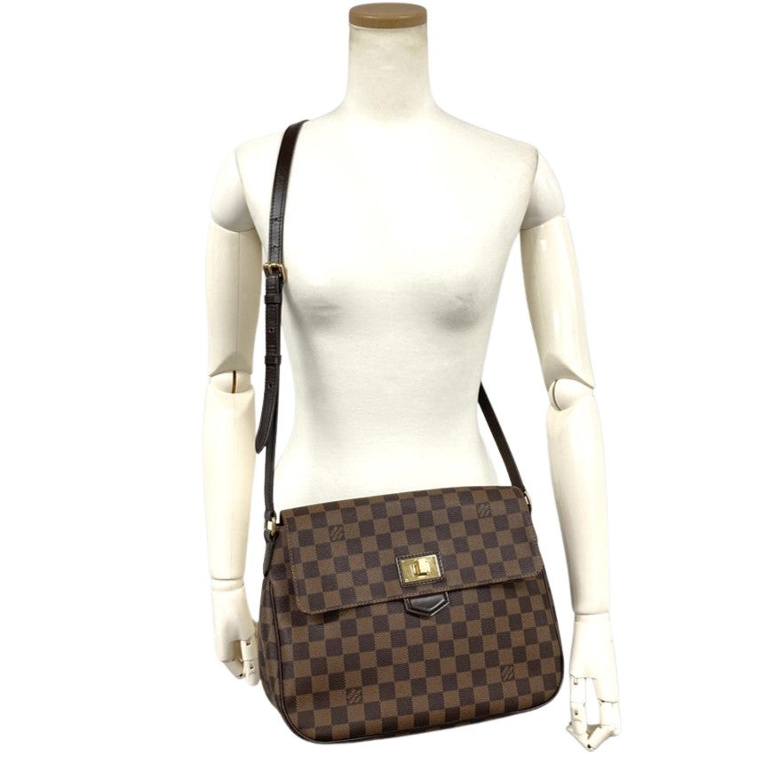 本物 ルイヴィトン LOUIS VUITTON LV ブザス ローズベリー ダミエ エベヌ ショルダーバッグ ポシェット ブラウン N41178 ビトン バッグ 中古・ 美品 ルイヴィトン ダミエ エベヌ ブザスローズベリー ショルダー
