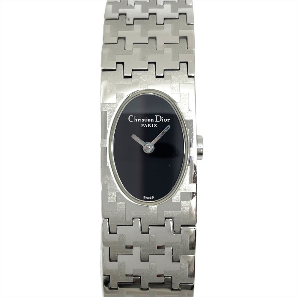 Christian Dior D70-100 黒文字盤 上品腕時計 ディオール Dior D70-100 ミスディオール 腕時計 ブラック文字盤 稼働
