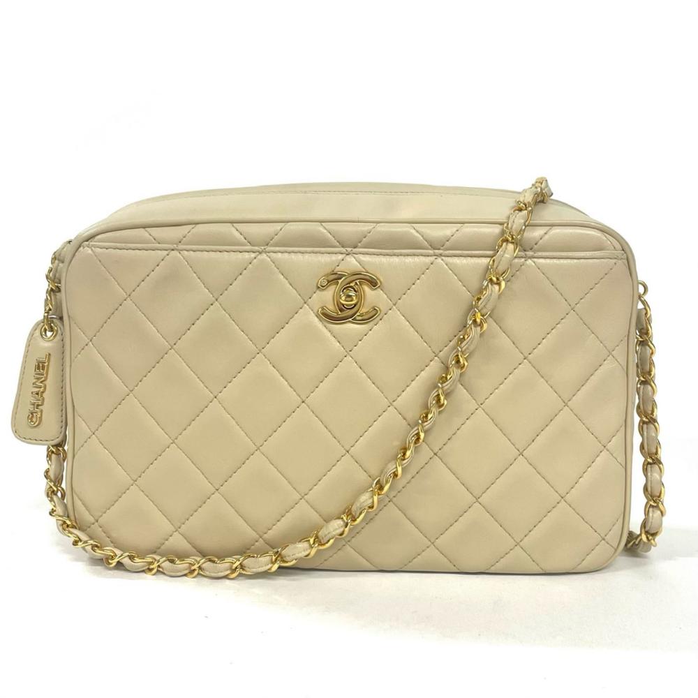 シャネル CHANEL マトラッセ チェーン ショルダーバッグ ラムスキン