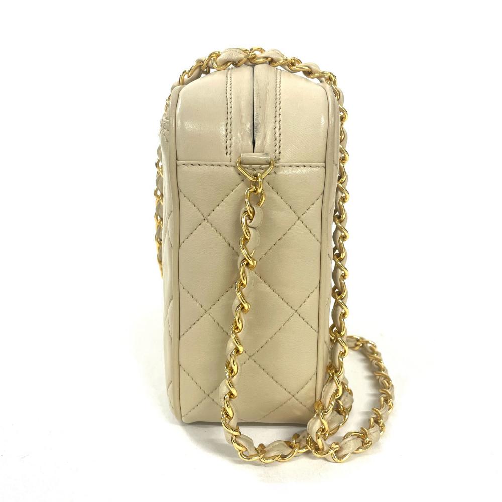 シャネル CHANEL マトラッセ チェーン ショルダーバッグ ラムスキン