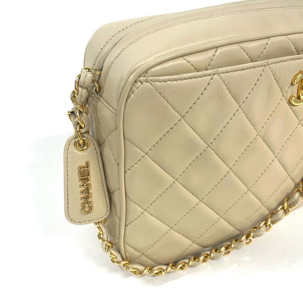 シャネル CHANEL マトラッセ チェーン ショルダーバッグ ラムスキン