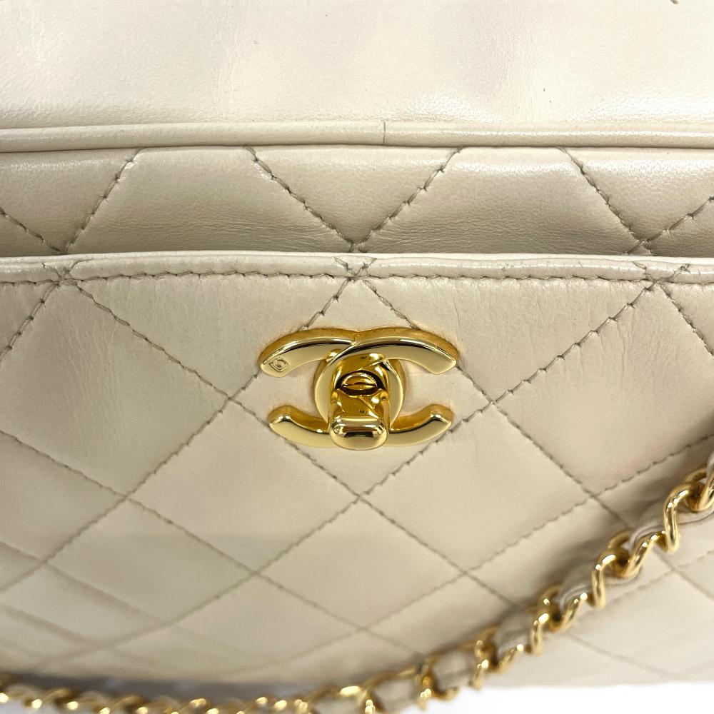 シャネル CHANEL マトラッセ チェーン ショルダーバッグ ラムスキン