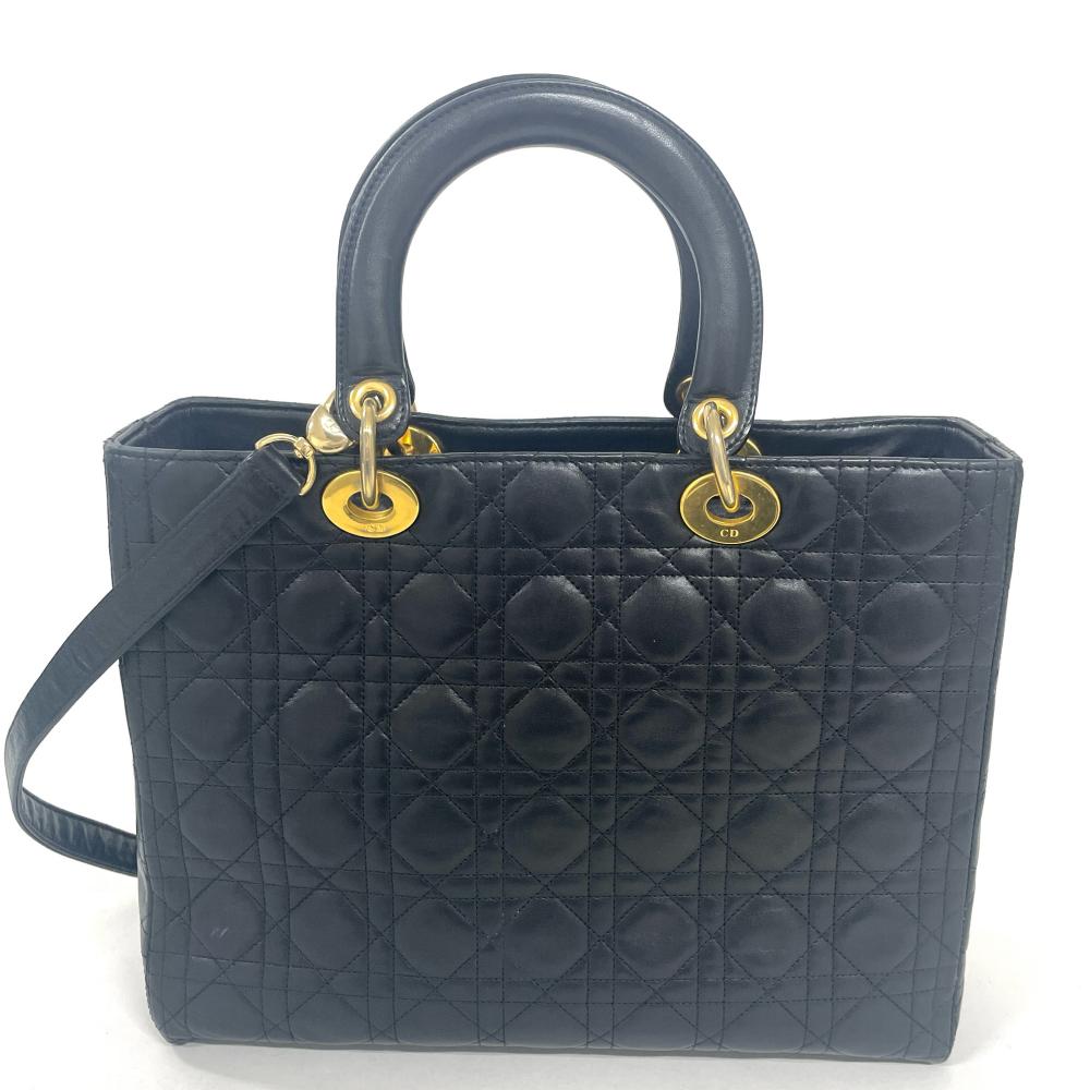 ディオール Dior レディディオール カナージュ ラージ ハンドバッグ