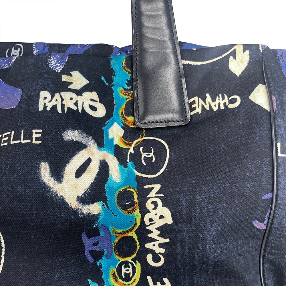 シャネル CHANEL ニュートラベルライン グラフィティ トートバッグ