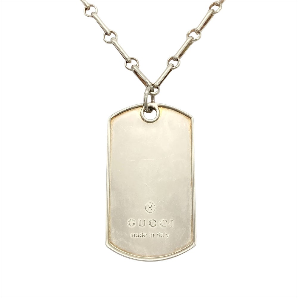 グッチ GUCCI ドッグタグ チェーン ネックレス SV925 33.5g【中古
