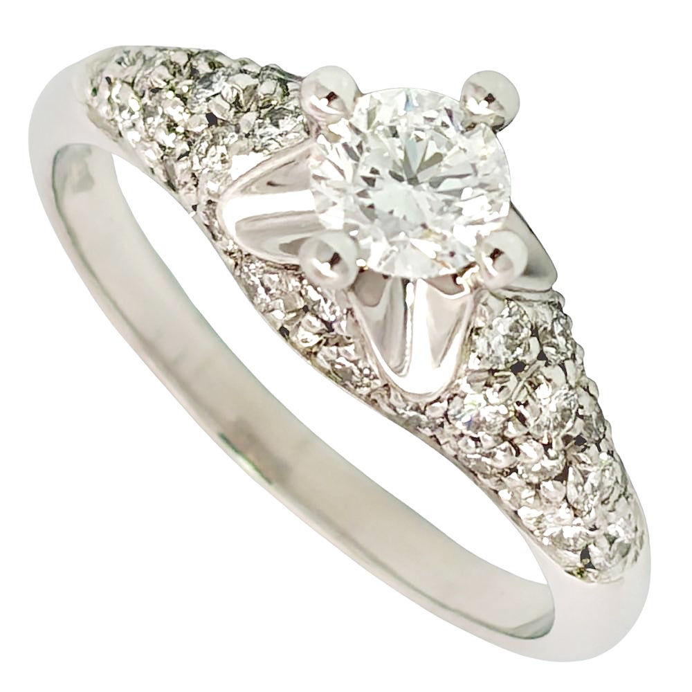 ブルガリ BVLGARI コロナ ソリテール リング 指輪 ダイヤモンド 0.30ct
