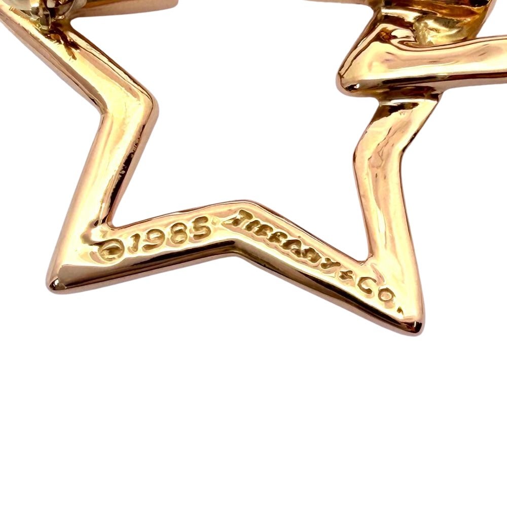 ティファニー Tiffany&Co. トリプルスター ブローチ K18YG 13.4g