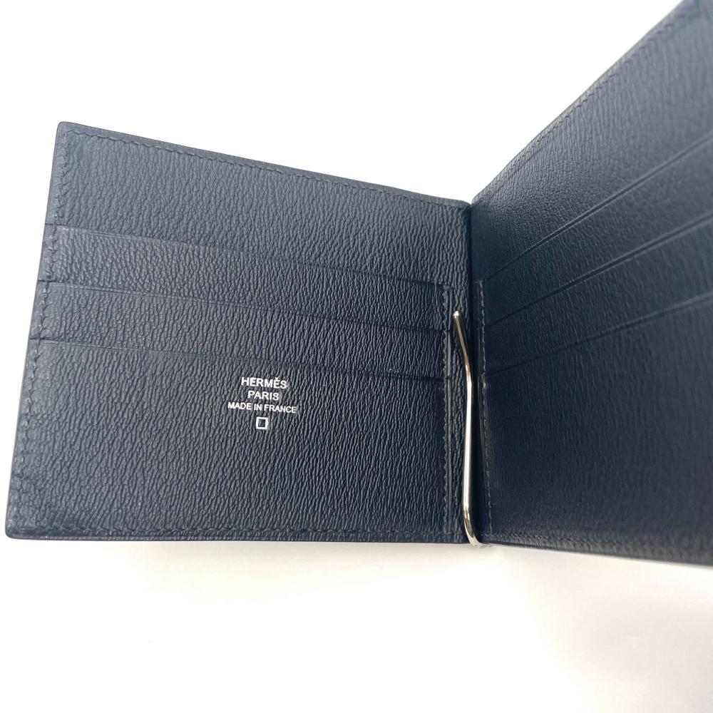 エルメス HERMES ポーカーGM マネークリップ アリゲーターマット A刻印