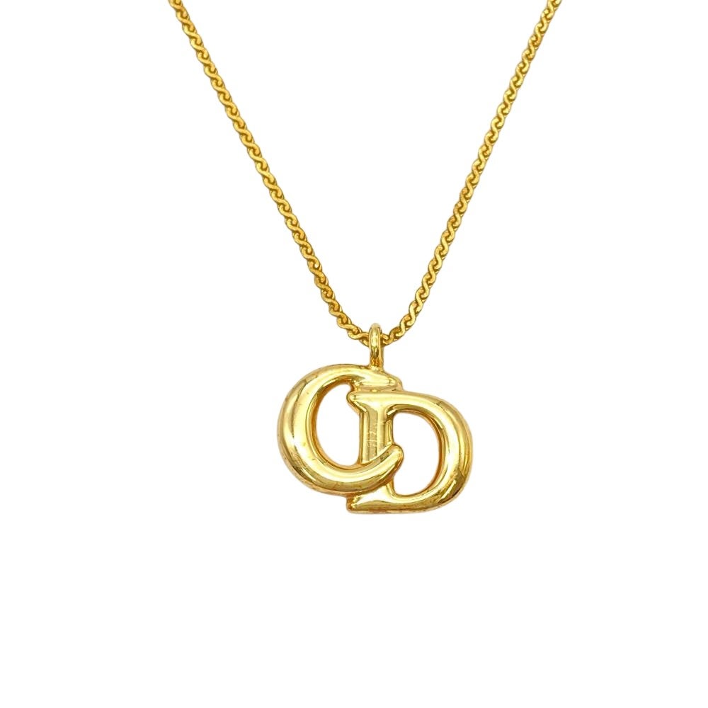 クリスチャンディオール Christian Dior CDロゴ ネックレス GP