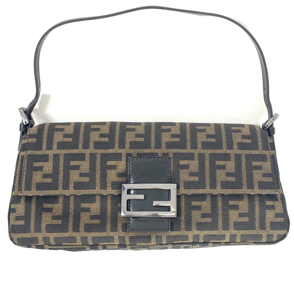 フェンディ FENDI マンマ バケット ショルダーバッグ キャンバス【中古