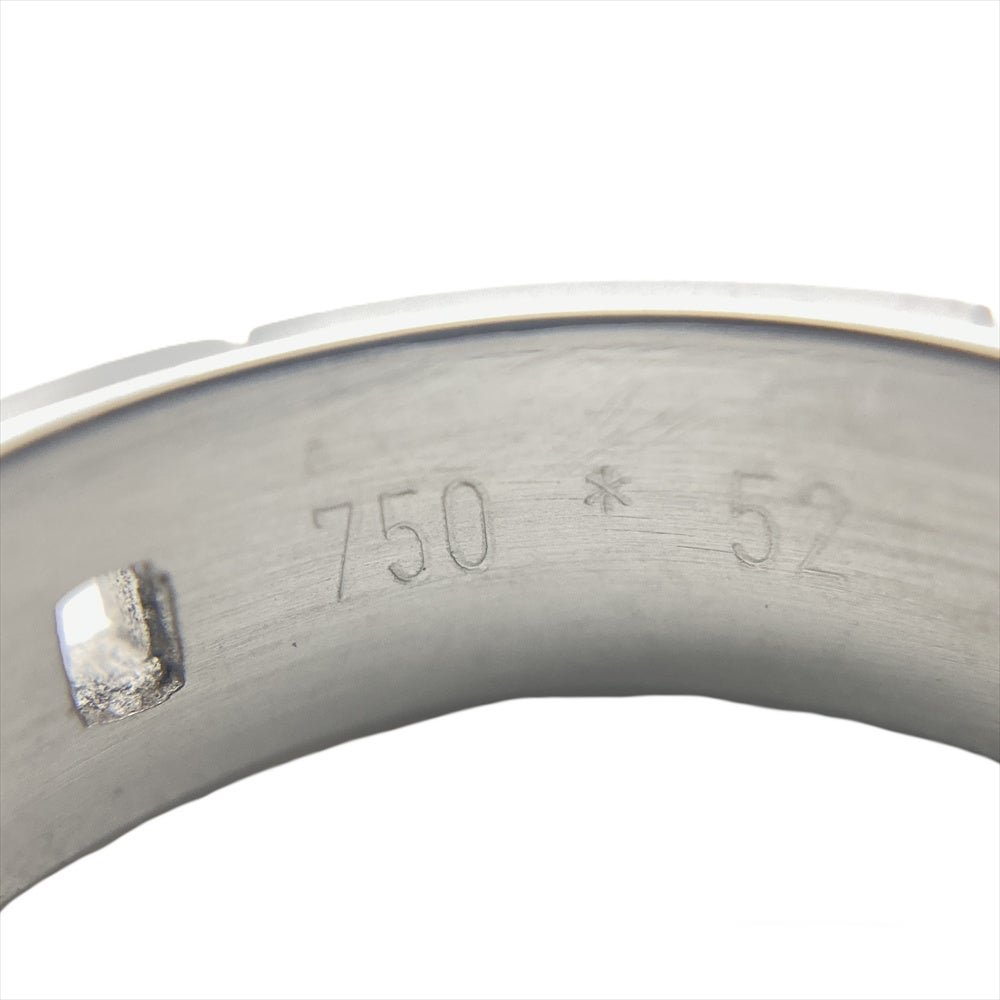 エルメス HERMES ヘラクレス リング 指輪 #52 K18WG 6.3g レディース