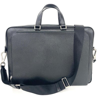 プラダ PRADA ビジネスバッグ 2WAY サフィアーノ ブラック メンズ 