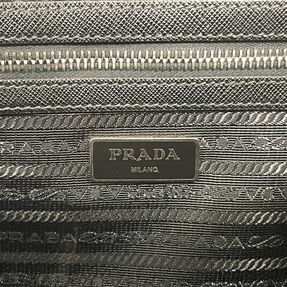プラダ PRADA ビジネスバッグ 2WAY サフィアーノ ブラック メンズ