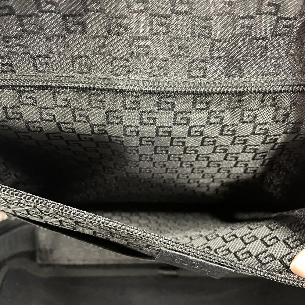 グッチ GUCCI ビジネスバッグ 2WAY ナイロン レザー ブラック メンズ