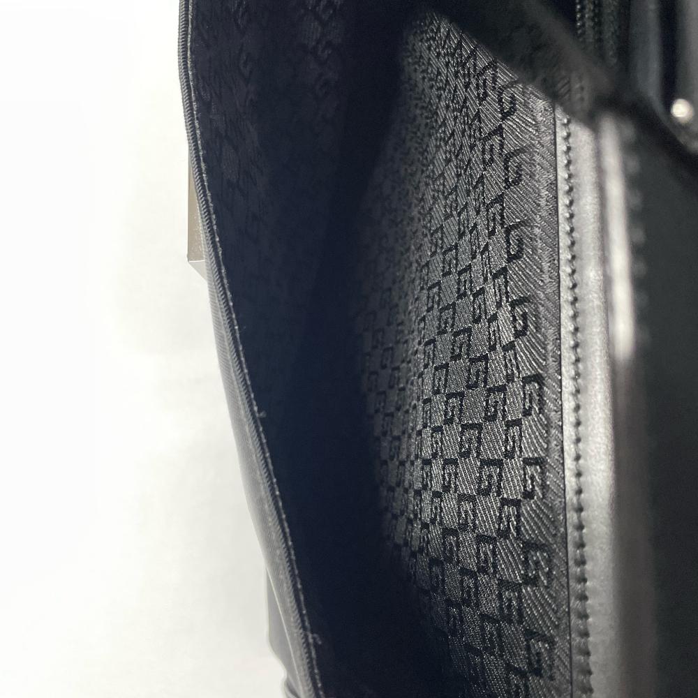 グッチ GUCCI ビジネスバッグ 2WAY ナイロン レザー ブラック メンズ