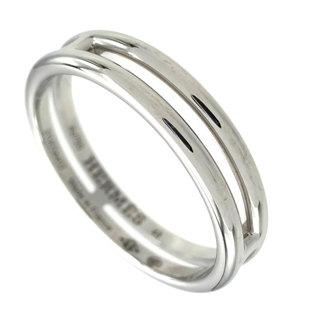 ティファニー Tiffany&Co. ミルグレイン リング 指輪 約15号 Pt950 6.2
