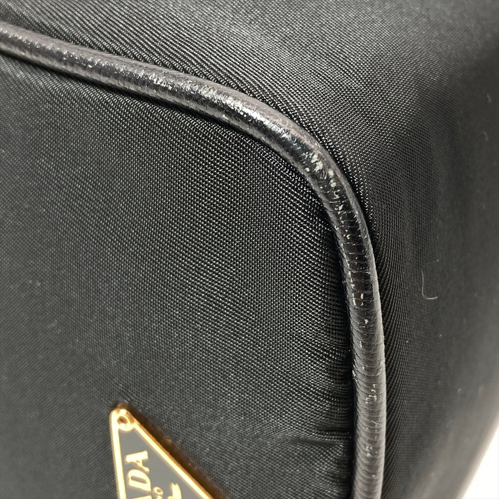 プラダ PRADA ロゴ ショルダーバッグ ナイロン ブラック ワン
