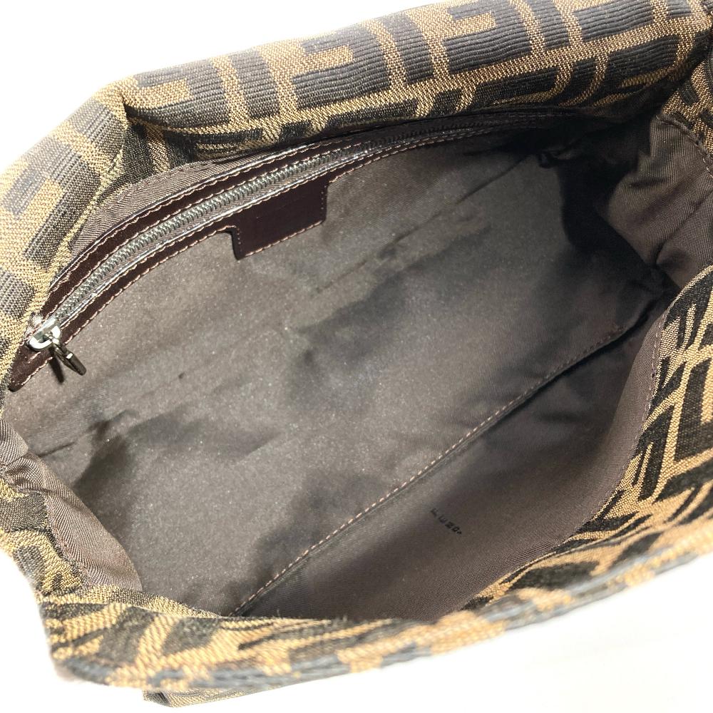 フェンディ FENDI ズッカ マンマバケット ショルダーバッグ キャンバス