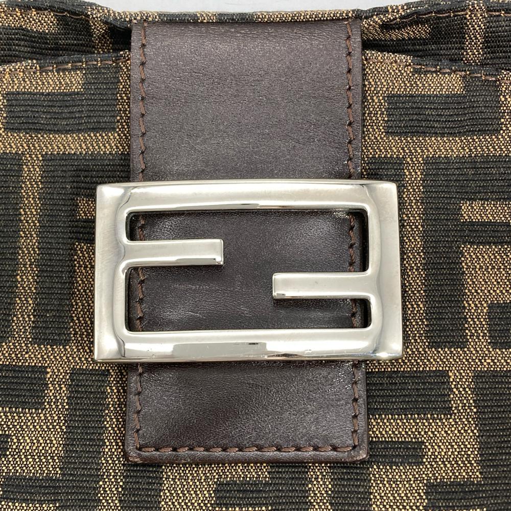 フェンディ FENDI ズッカ マンマバケット ショルダーバッグ キャンバス