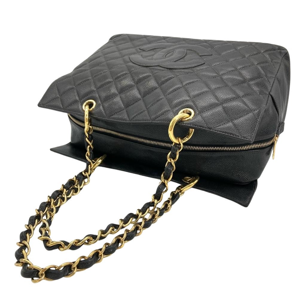 シャネル CHANEL マトラッセ キャビアスキン チェーン ショルダー