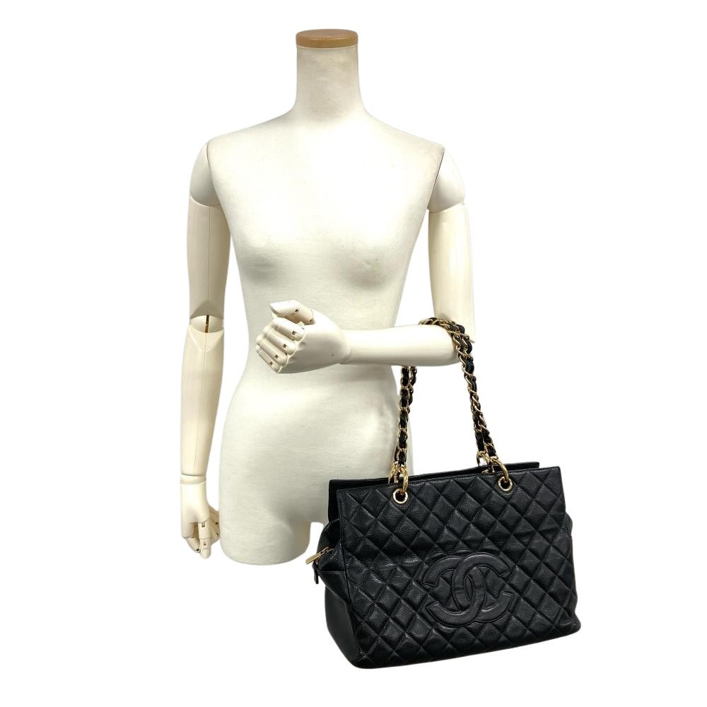 シャネル CHANEL マトラッセ キャビアスキン チェーン ショルダー