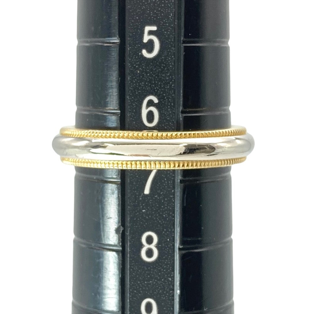 ティファニー Tiffany&Co. ミルグレイン リング 指輪 約6.5号 K18YG