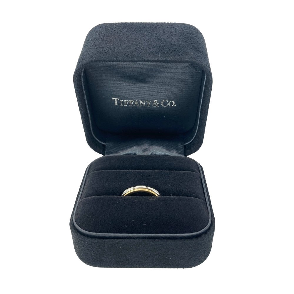 ティファニー Tiffany&Co. ミルグレイン リング 指輪 約6.5号 K18YG