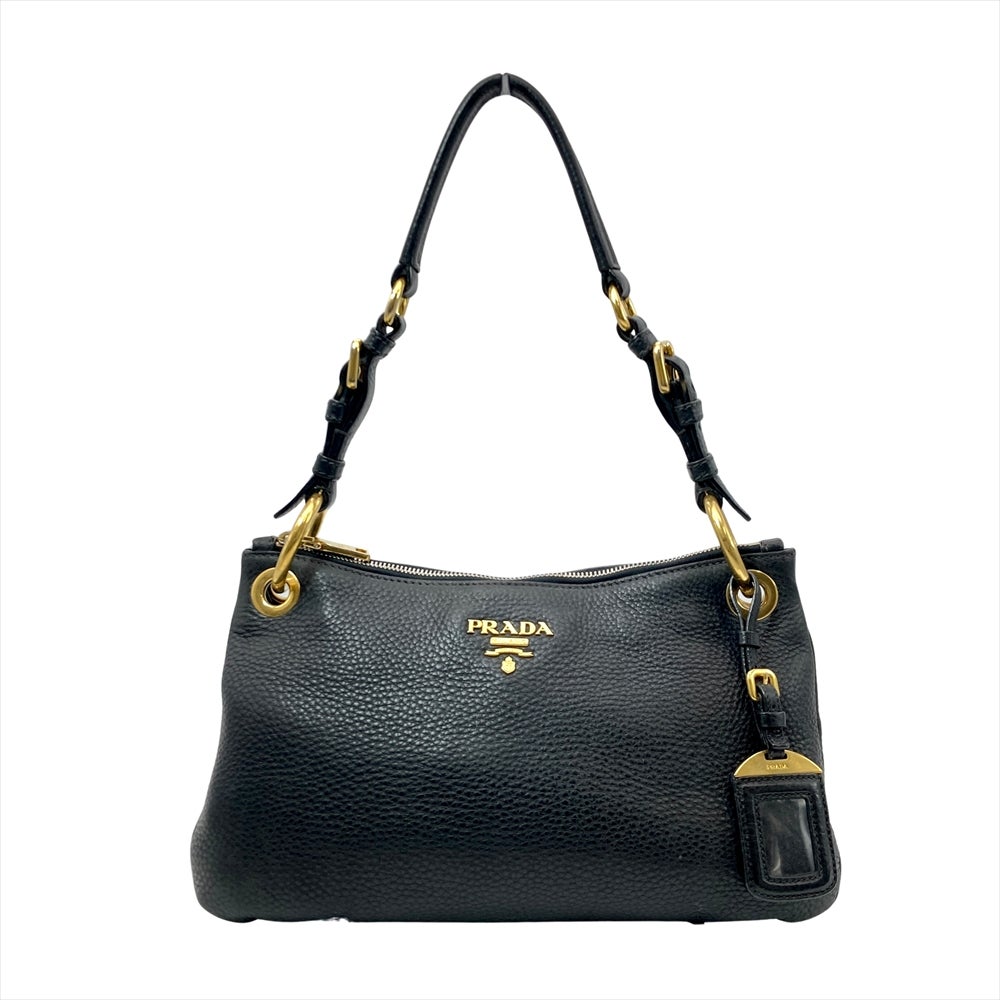 プラダ PRADA ショルダーバッグ ナイロン BR4894 ブラック ロゴ ワン