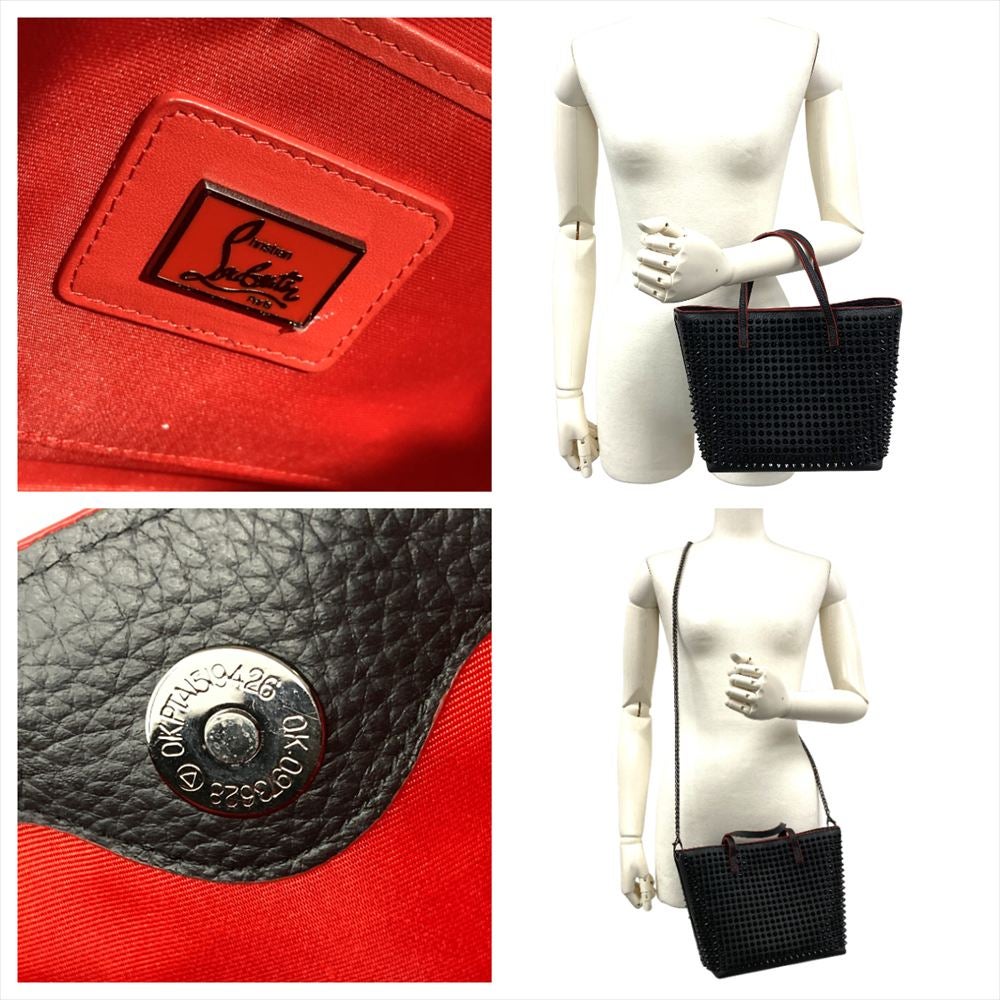 クリスチャンルブタン Christian Louboutin スタッズ トートバッグ