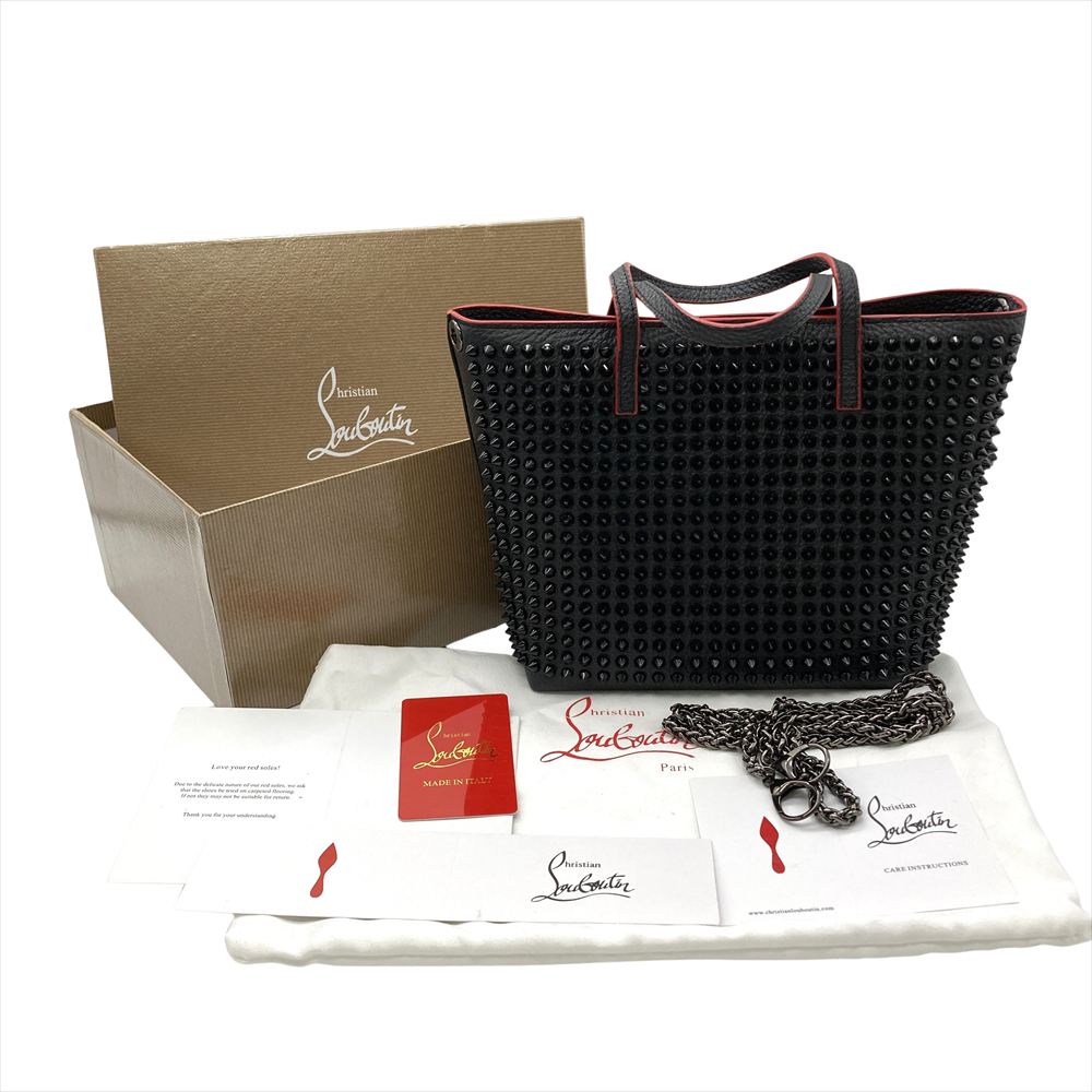 クリスチャンルブタン Christian Louboutin スタッズ トートバッグ
