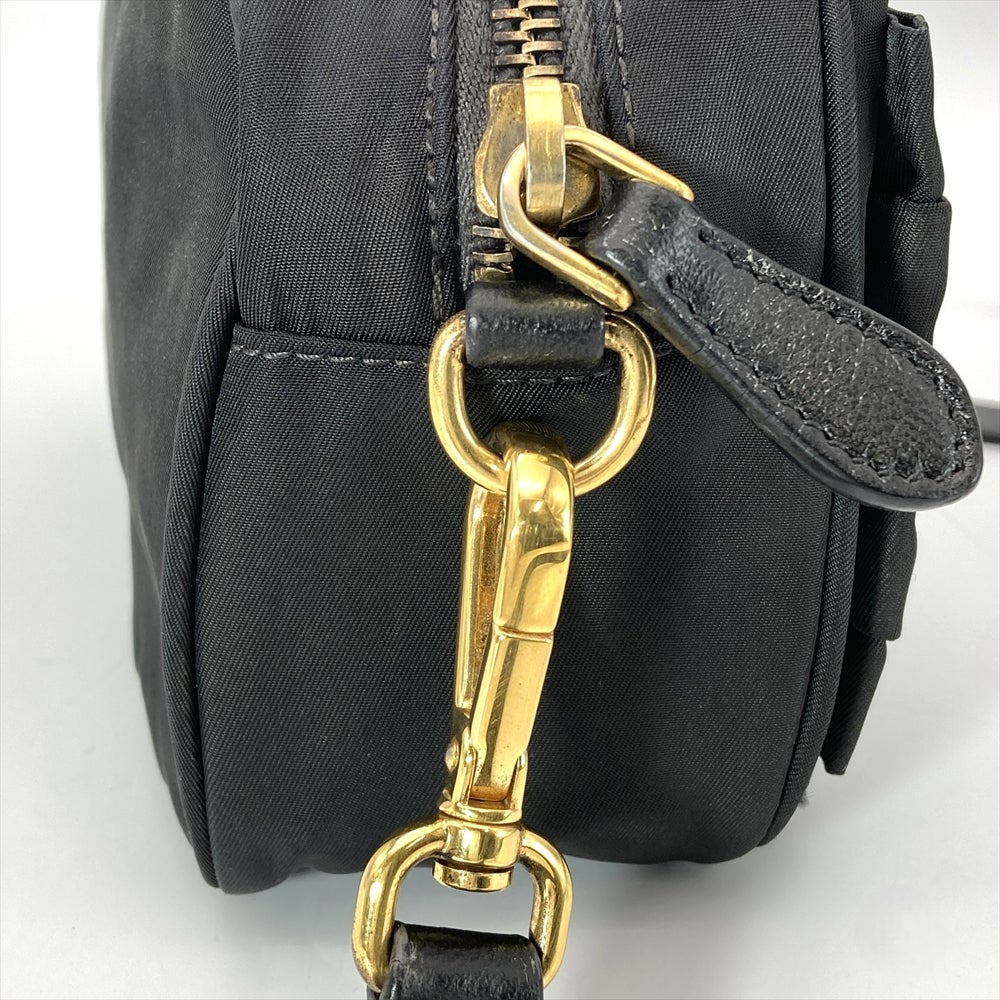 プラダ PRADA リボンモチーフ ミニ ショルダーバッグ ナイロン BP0166