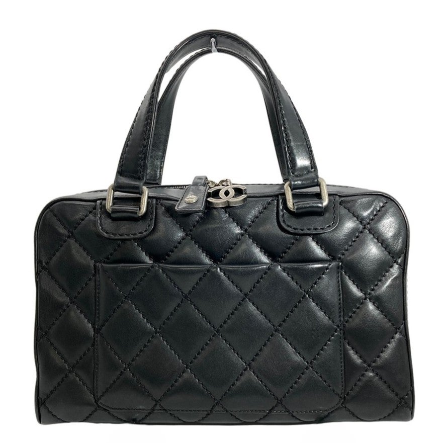 シャネル CHANEL チェーン ショルダーバッグ キャビアスキン ブラック