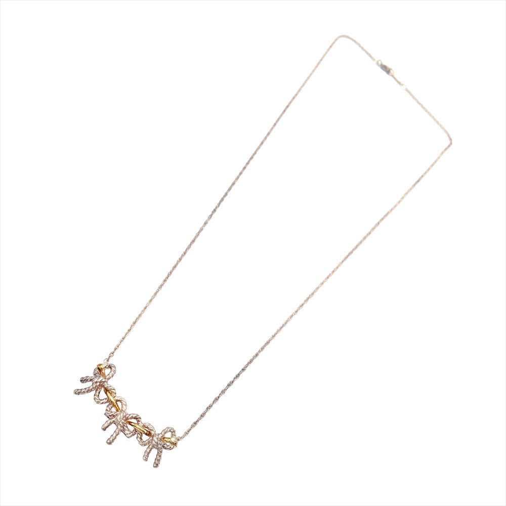 ティファニー Tiffany&Co. ツイスト トリプル リボン ネックレス SV925