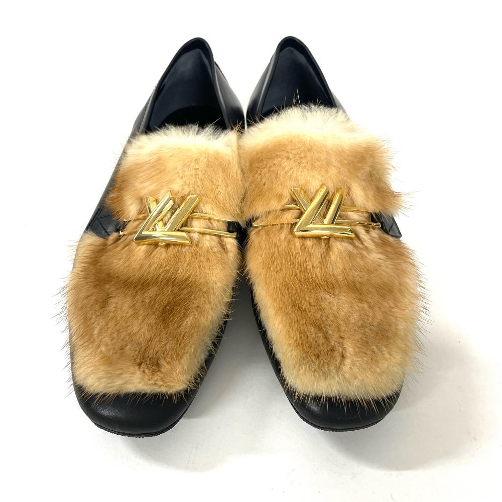 ルイヴィトン　ファー ルイヴィトン LOUIS VUITTON アッパーケースライン ファー ローファー