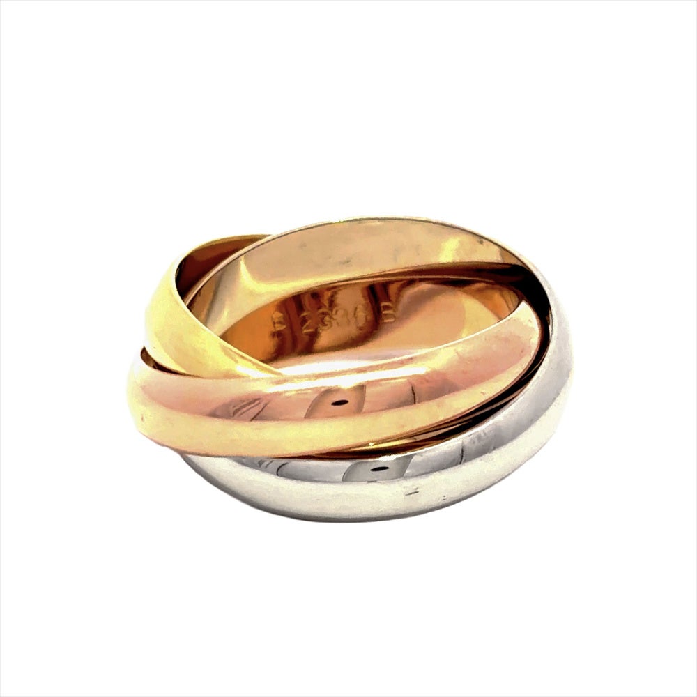 Cartier トリニティ リング カルティエ Cartier トリニティ リング 指輪 #51 K18YG 10.8g K18PG