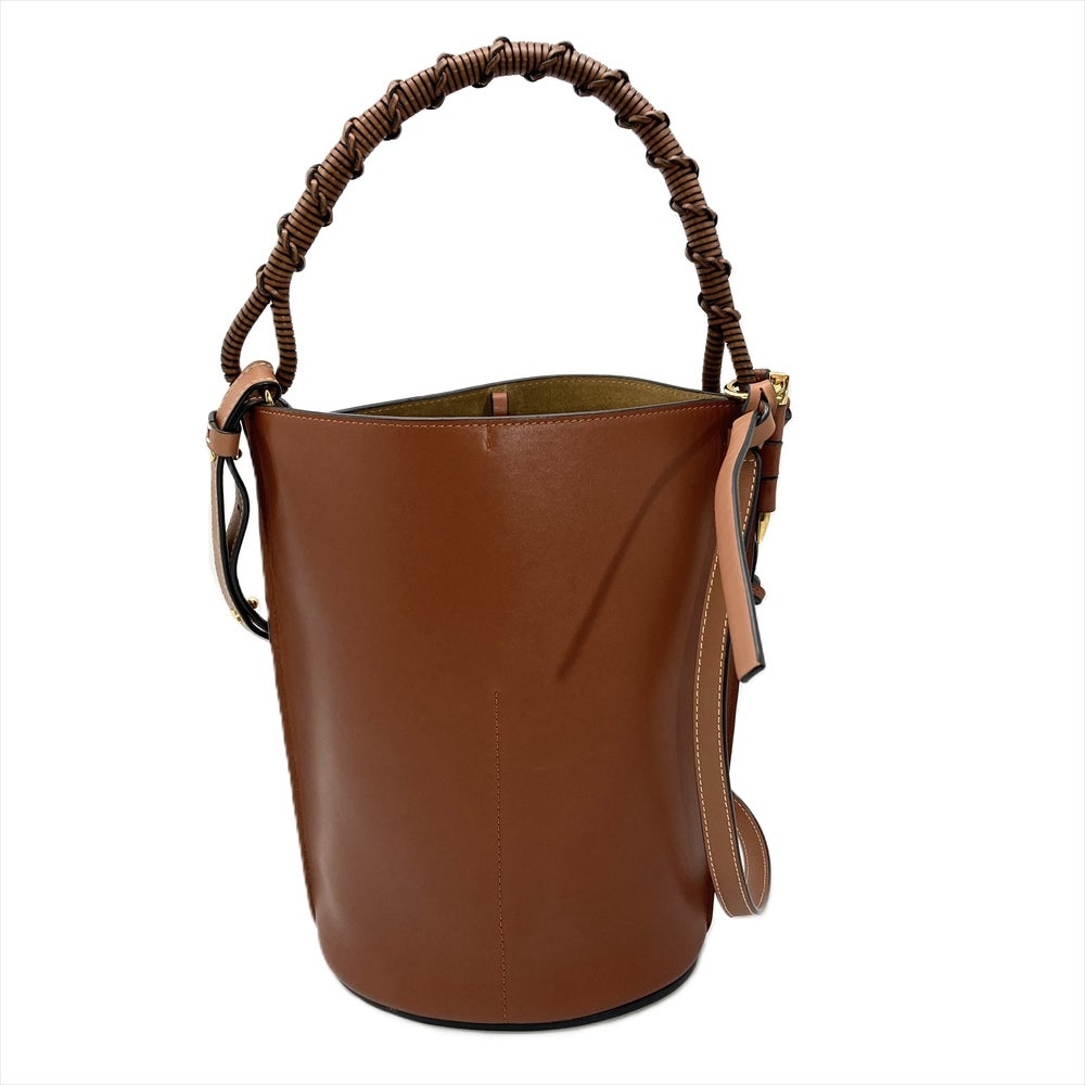 ロエベ　ブラウン レザー ショルダーバッグ ロエベ LOEWE ゲートバケット ショルダーバッグ カーフスキン 329.56