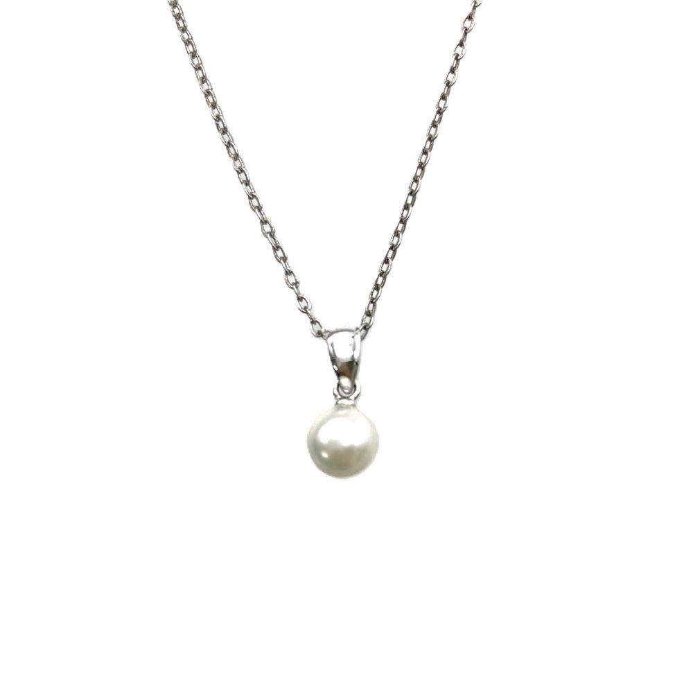 ミキモト MIKIMOTO パール 6.3mm ネックレス シルバー 2.0g 真珠