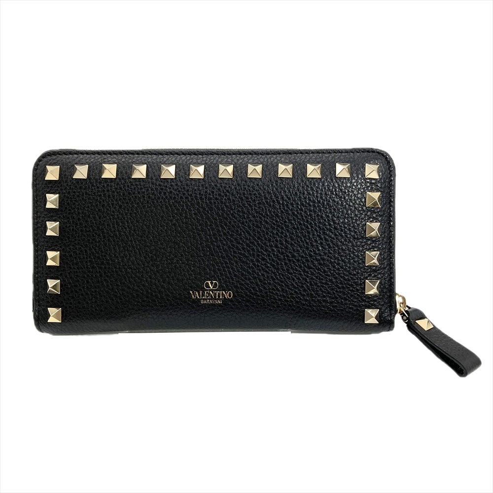 財布スタッズ バレンティノ 長財布 VALENTINO - ロックスタッズ・ZIP