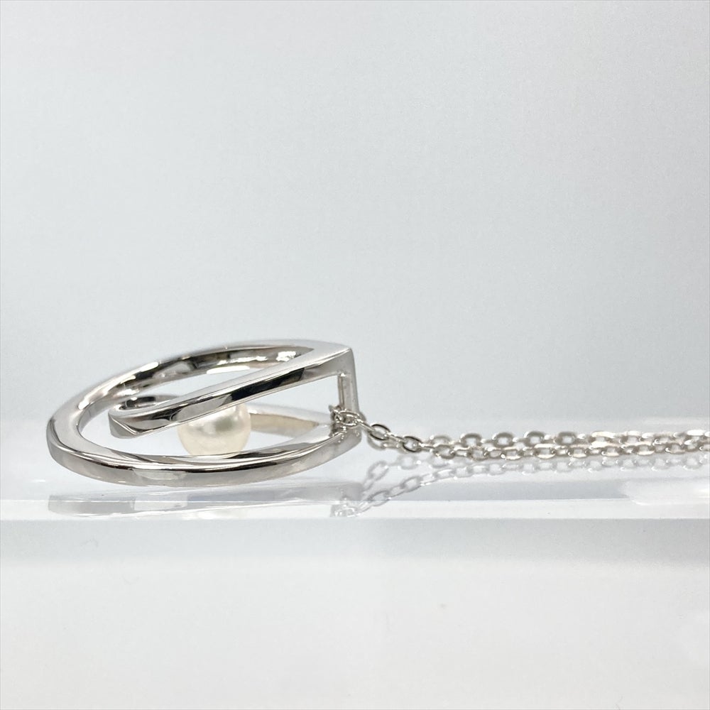 ミキモト MIKIMOTO ペルリータ パール 5.5mm ネックレス シルバー 5.9g